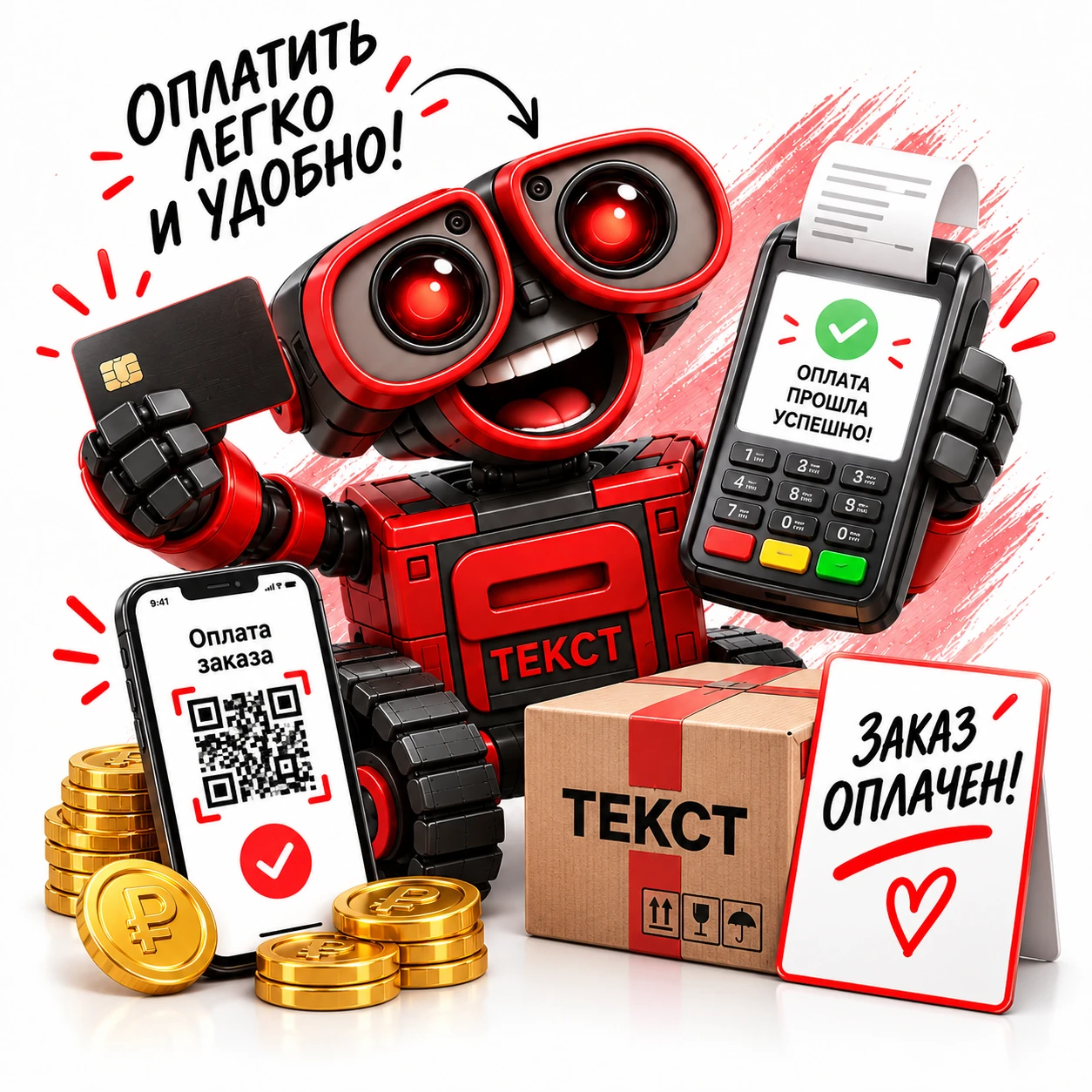 Робот студии ТЕКСТ — Сначала детали. Потом оплата