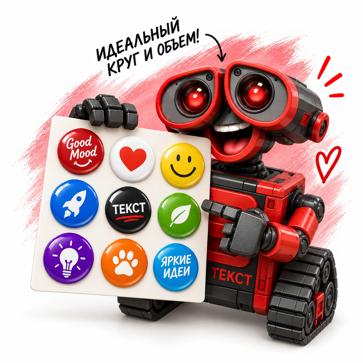 Круглые 3D-стикеры